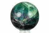 Colorful Banded Fluorite Sphere - China #284416-1